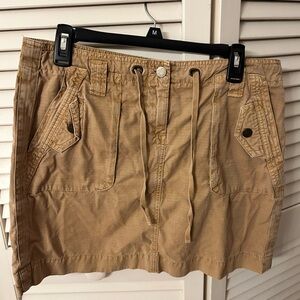 J. Crew Tan Chino Mini Skirt